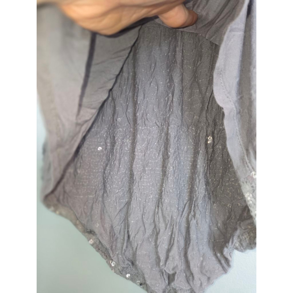 Women's Stella Tweed Gray Sequin Tank Top L - Picture 5 of 6